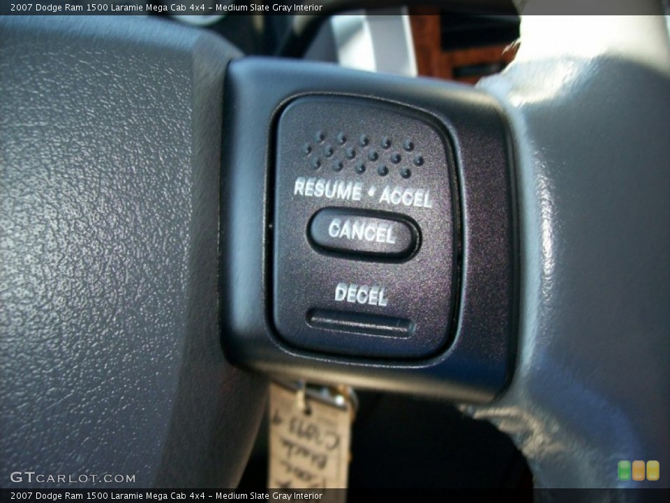 Medium Slate Gray Interior Controls for the 2007 Dodge Ram 1500 Laramie Mega Cab 4x4 #51230141