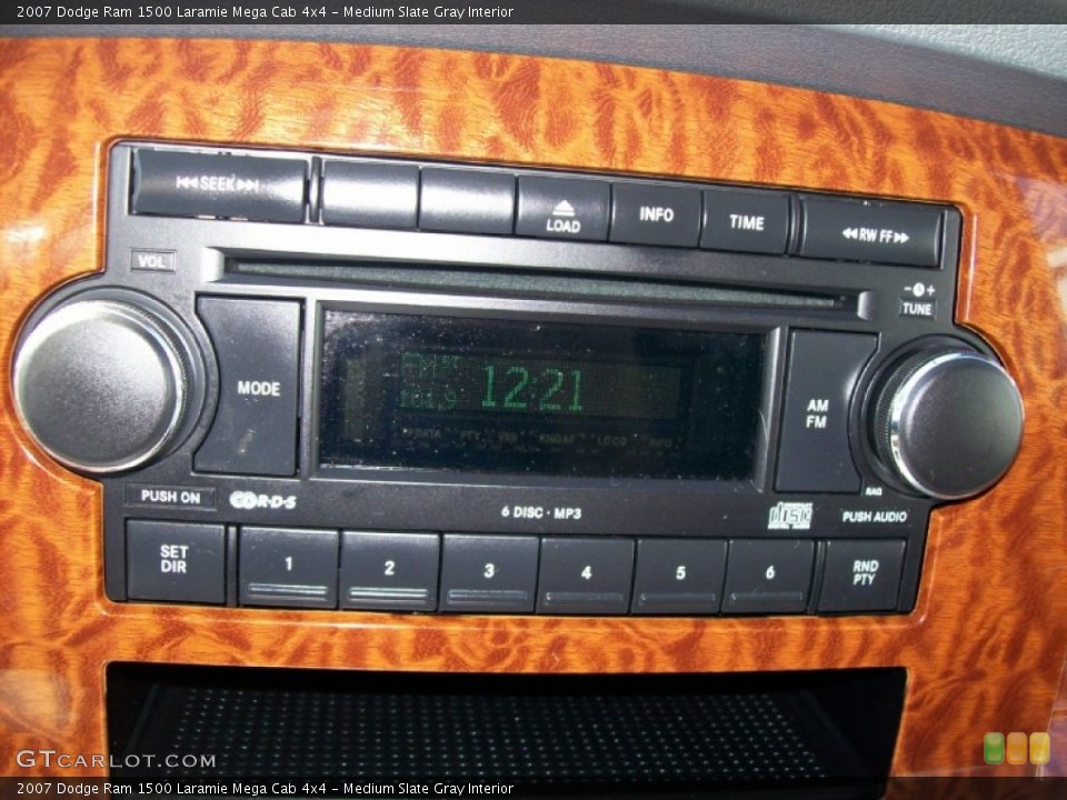 Medium Slate Gray Interior Controls for the 2007 Dodge Ram 1500 Laramie Mega Cab 4x4 #51230174