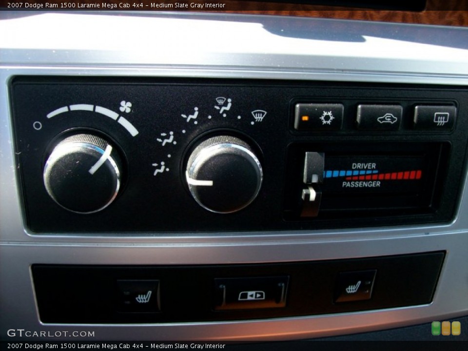 Medium Slate Gray Interior Controls for the 2007 Dodge Ram 1500 Laramie Mega Cab 4x4 #51230195