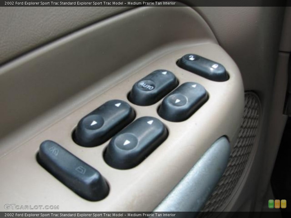 Medium Prairie Tan Interior Controls for the 2002 Ford Explorer Sport Trac  #51231533