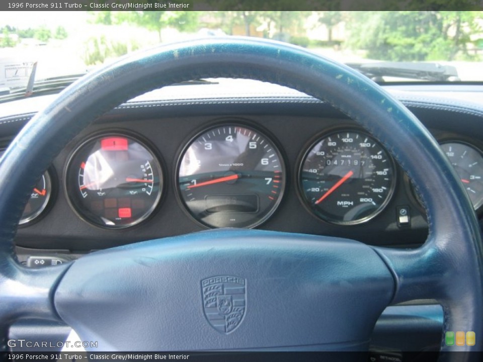 Classic Grey/Midnight Blue Interior Gauges for the 1996 Porsche 911 Turbo #51231623