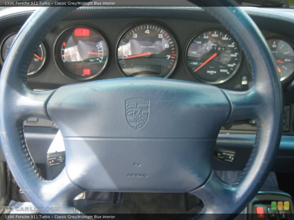 Classic Grey/Midnight Blue Interior Steering Wheel for the 1996 Porsche 911 Turbo #51231665