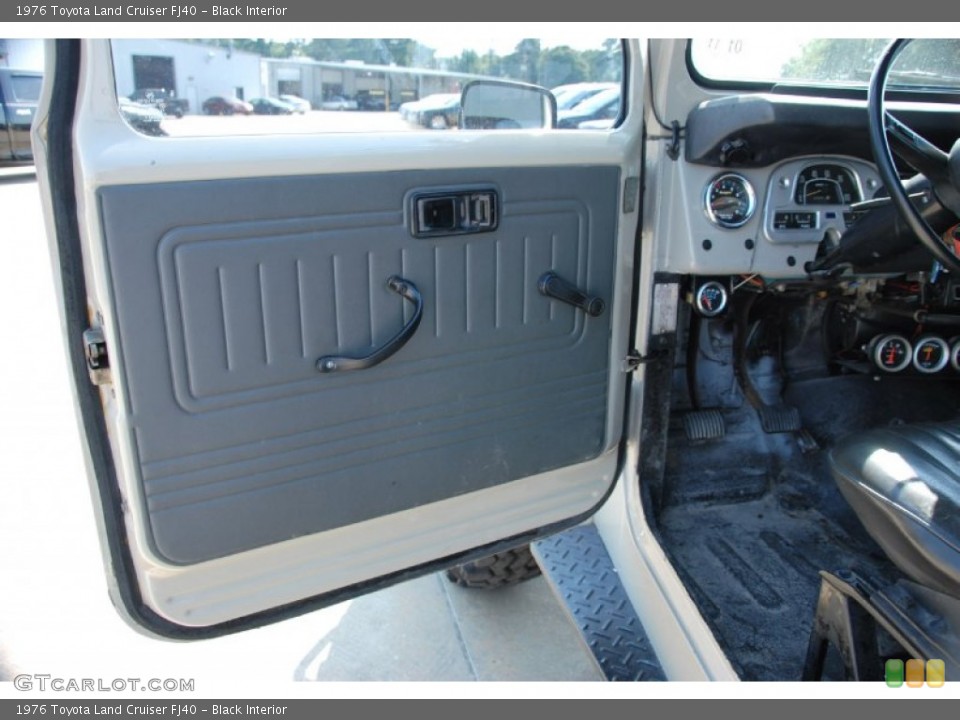 Black Interior Door Panel for the 1976 Toyota Land Cruiser FJ40 #51232541