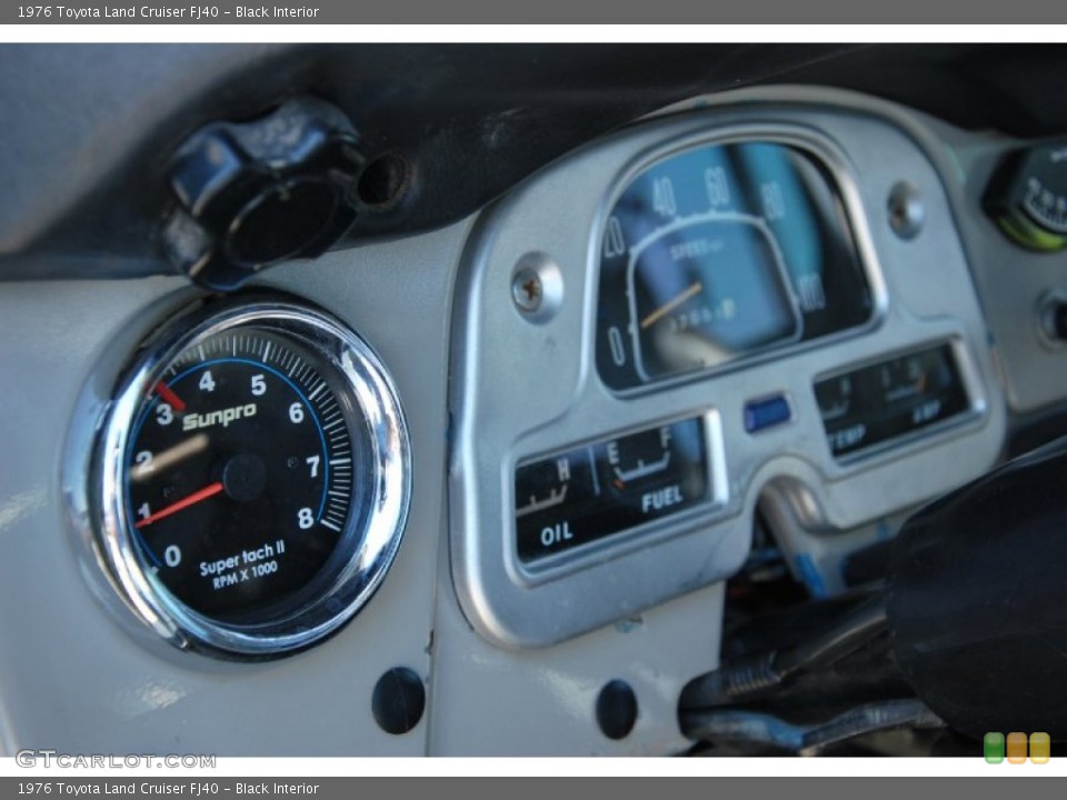 Black Interior Gauges for the 1976 Toyota Land Cruiser FJ40 #51232637