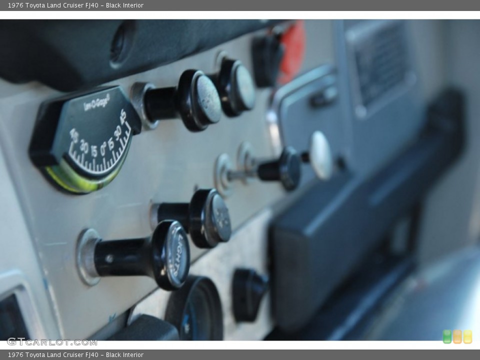 Black Interior Controls for the 1976 Toyota Land Cruiser FJ40 #51232649