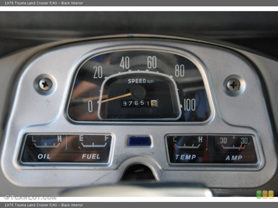 Black Interior Gauges for the 1976 Toyota Land Cruiser FJ40 #51232973