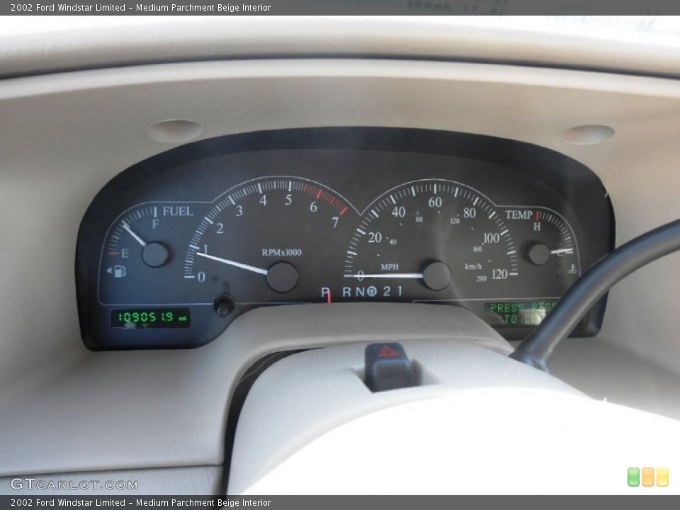 Medium Parchment Beige Interior Gauges for the 2002 Ford Windstar Limited #51233608