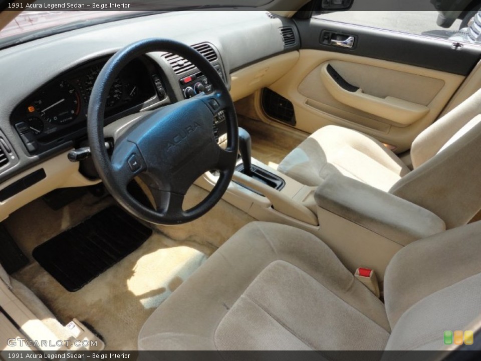 Beige Interior Prime Interior for the 1991 Acura Legend Sedan #51234158