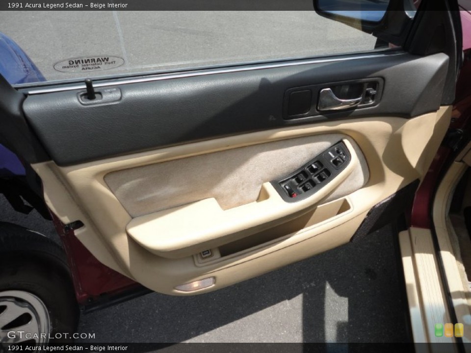 Beige Interior Door Panel for the 1991 Acura Legend Sedan #51234170