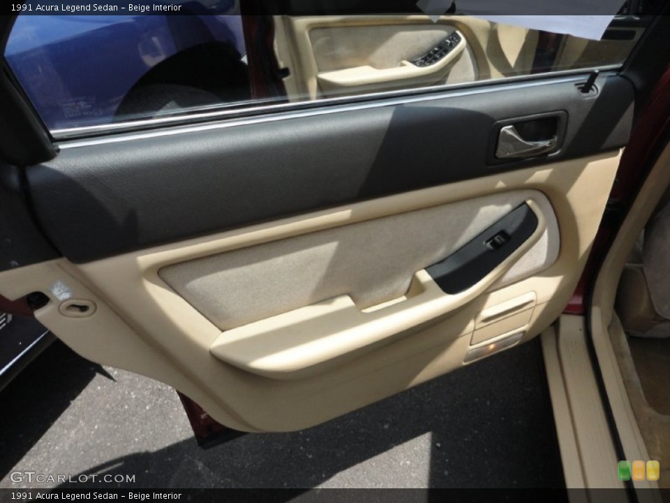 Beige Interior Door Panel for the 1991 Acura Legend Sedan #51234200