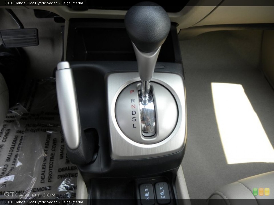 Beige Interior Transmission for the 2010 Honda Civic Hybrid Sedan #51234479