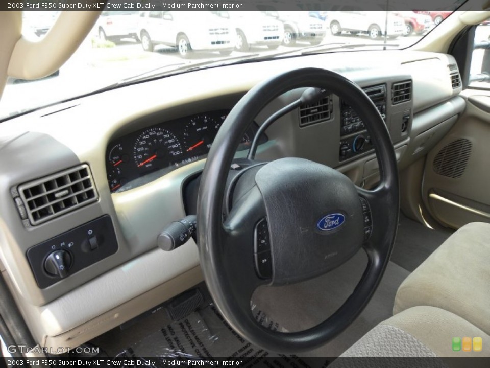 Medium Parchment Interior Dashboard for the 2003 Ford F350 Super Duty XLT Crew Cab Dually #51235268