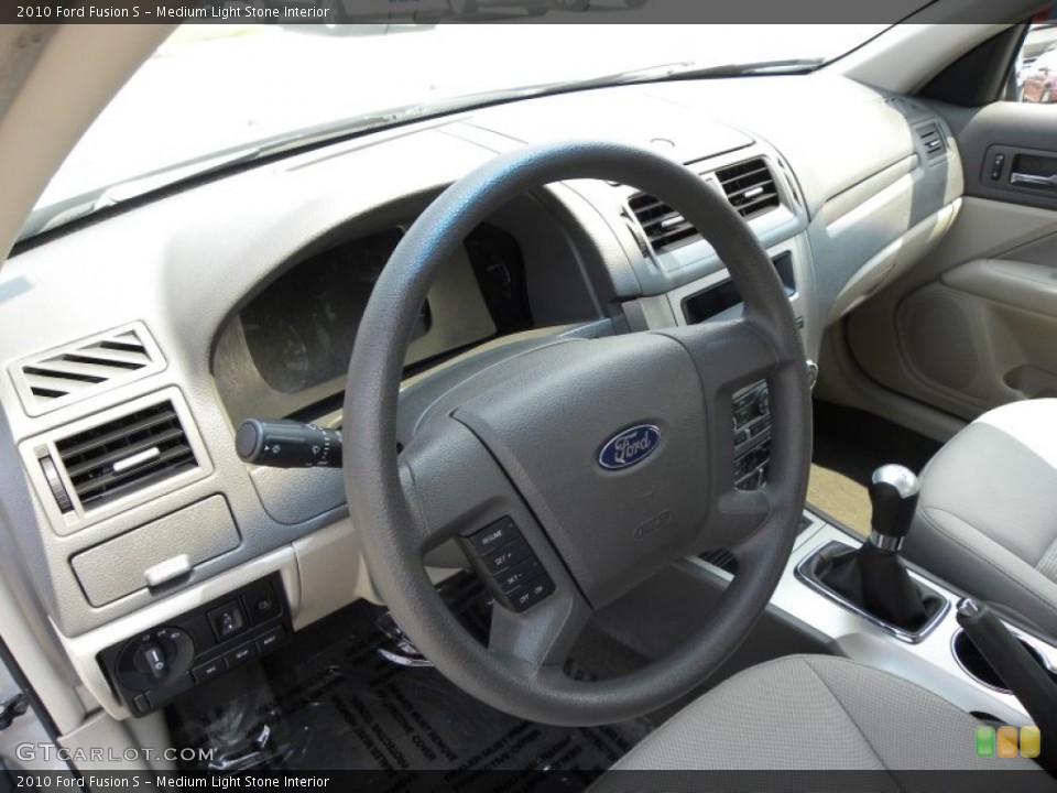 Medium Light Stone Interior Steering Wheel for the 2010 Ford Fusion S #51236540