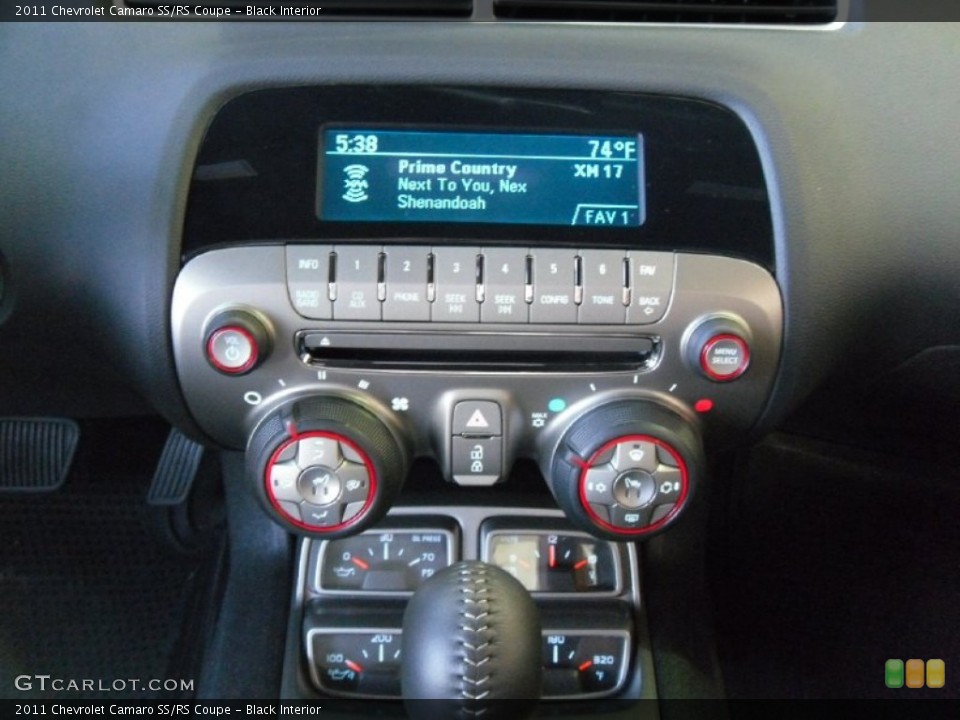 Black Interior Controls for the 2011 Chevrolet Camaro SS/RS Coupe #51237662