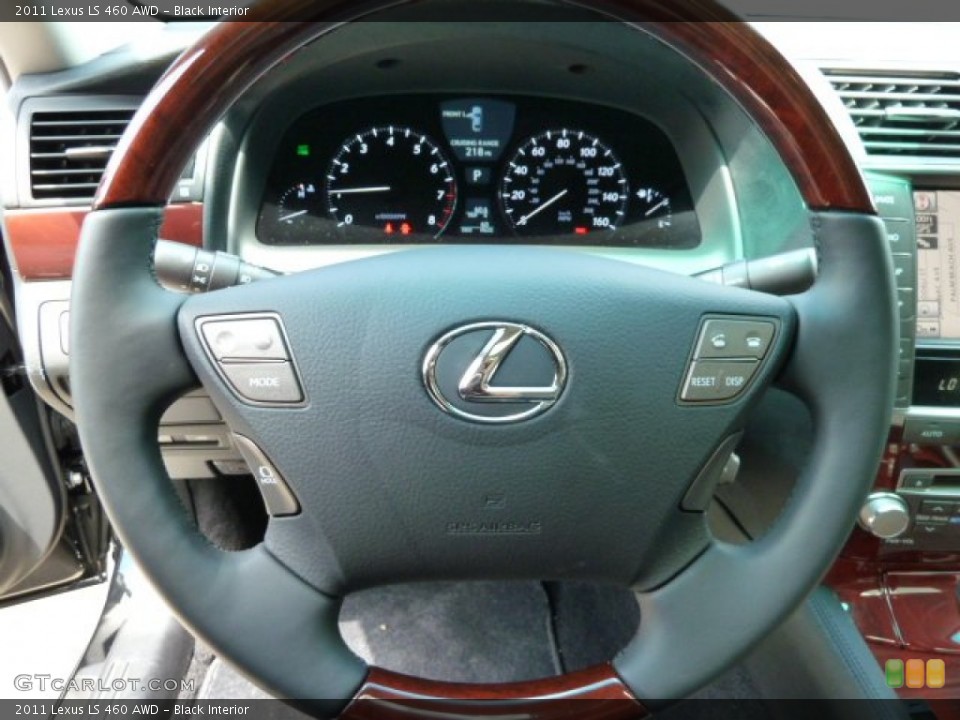 Black Interior Steering Wheel for the 2011 Lexus LS 460 AWD #51237812