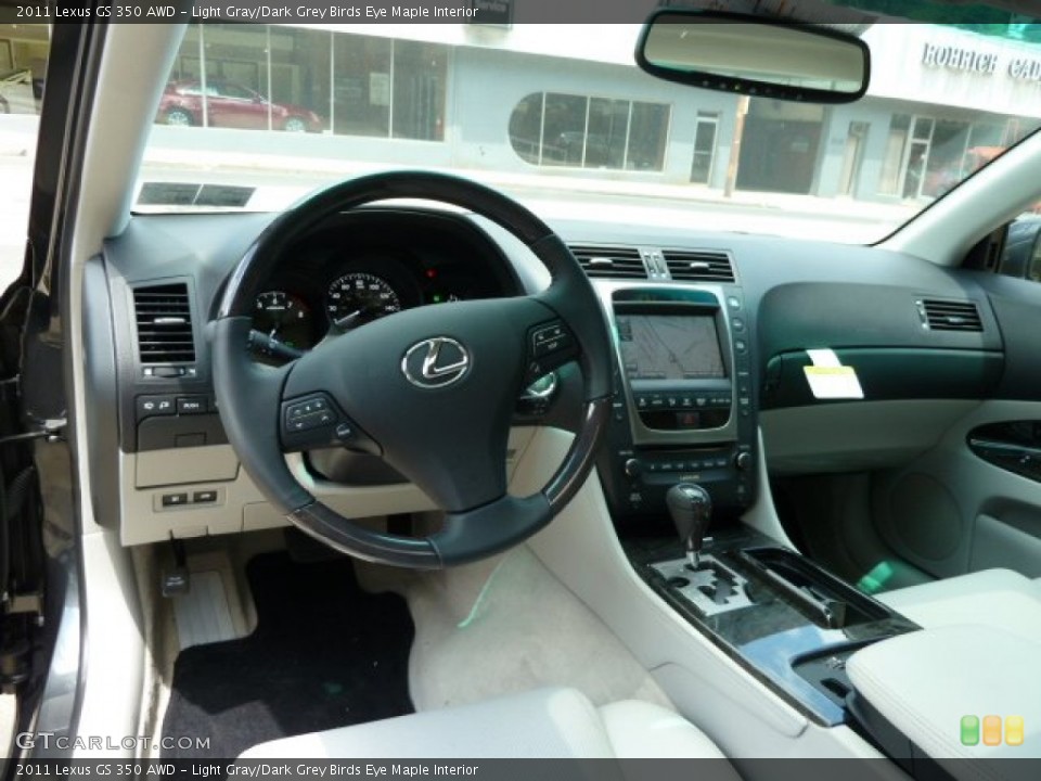 Light Gray/Dark Grey Birds Eye Maple Interior Dashboard for the 2011 Lexus GS 350 AWD #51238208