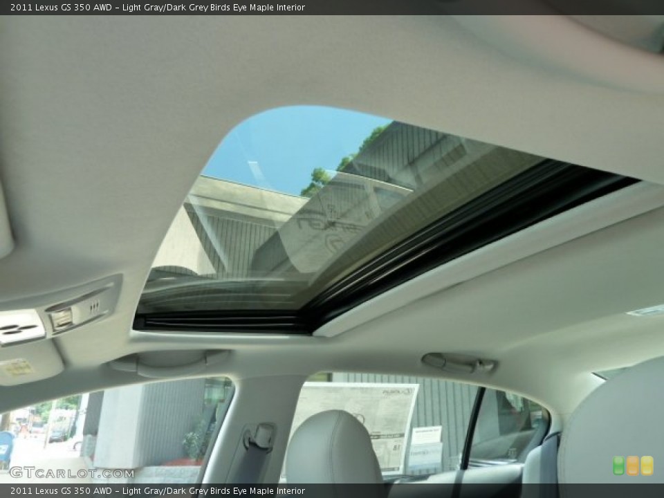 Light Gray/Dark Grey Birds Eye Maple Interior Sunroof for the 2011 Lexus GS 350 AWD #51238238