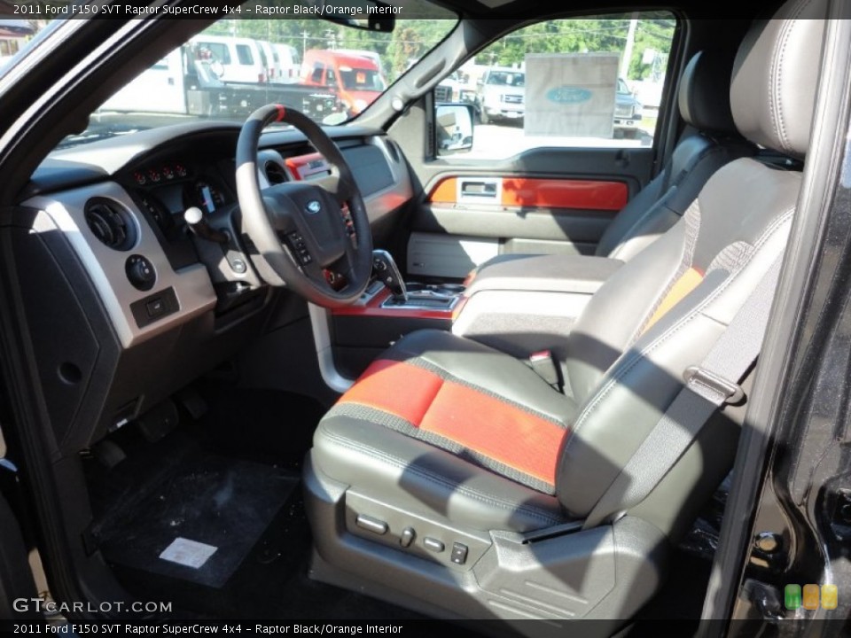 Raptor Black/Orange Interior Photo for the 2011 Ford F150 SVT Raptor SuperCrew 4x4 #51241106