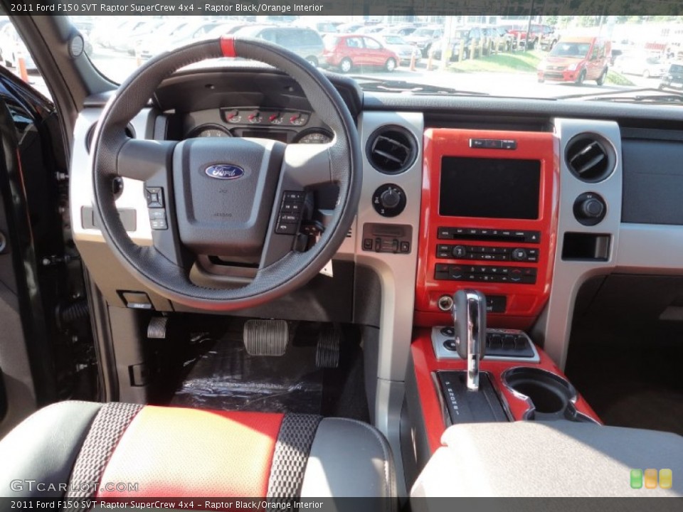 Raptor Black/Orange Interior Dashboard for the 2011 Ford F150 SVT Raptor SuperCrew 4x4 #51241109