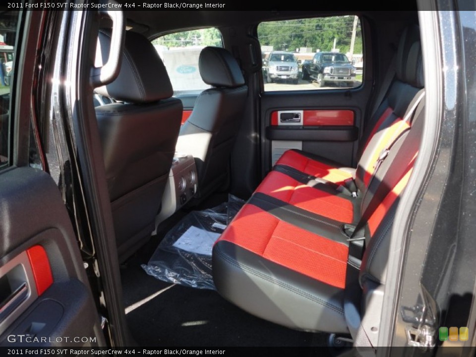 Raptor Black/Orange Interior Photo for the 2011 Ford F150 SVT Raptor SuperCrew 4x4 #51241115