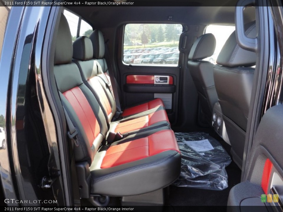 Raptor Black/Orange Interior Photo for the 2011 Ford F150 SVT Raptor SuperCrew 4x4 #51241121