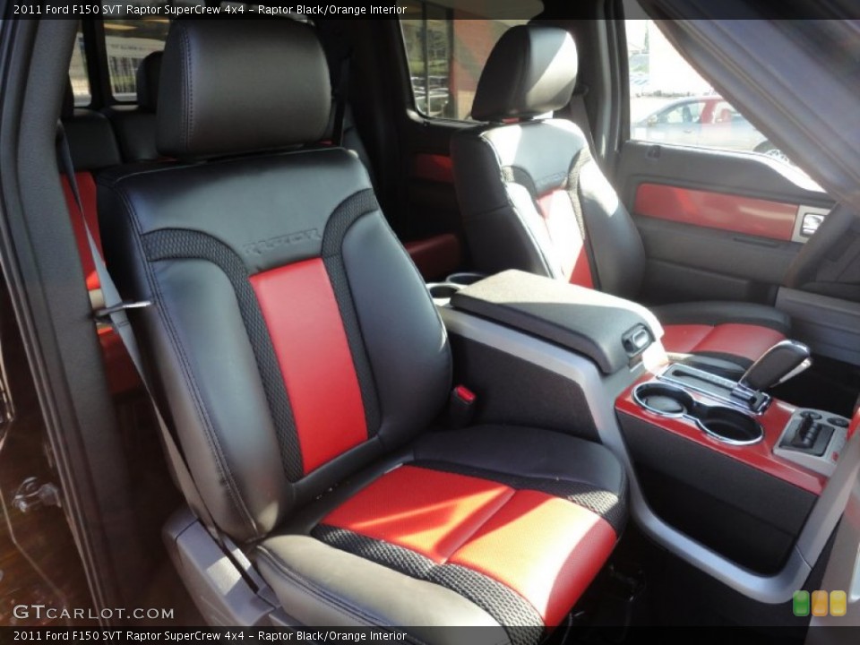 Raptor Black/Orange Interior Photo for the 2011 Ford F150 SVT Raptor SuperCrew 4x4 #51241124