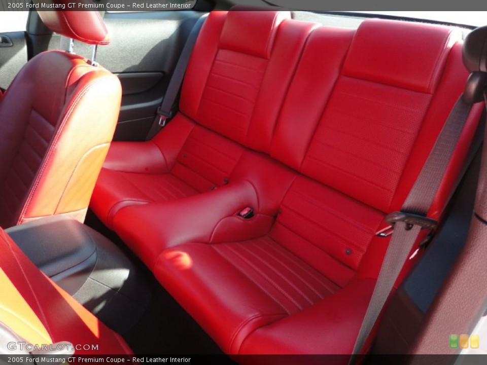 Red Leather Interior Photo for the 2005 Ford Mustang GT Premium Coupe #51241346