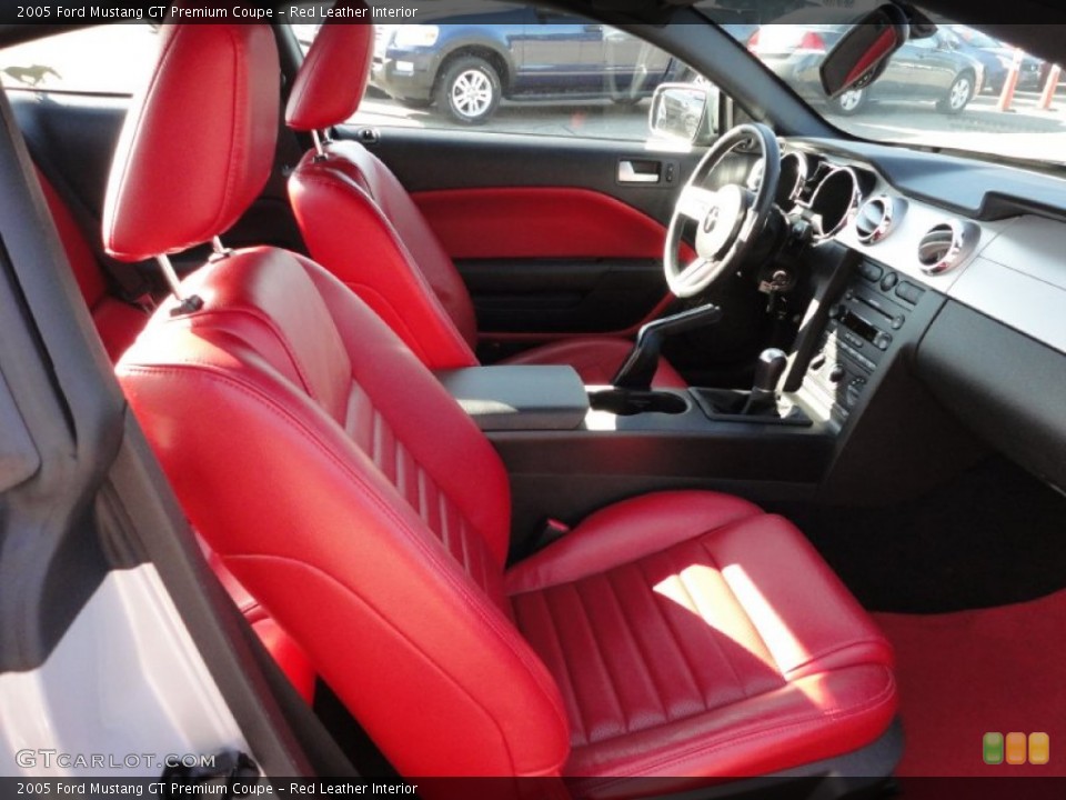 Red Leather Interior Photo for the 2005 Ford Mustang GT Premium Coupe #51241352