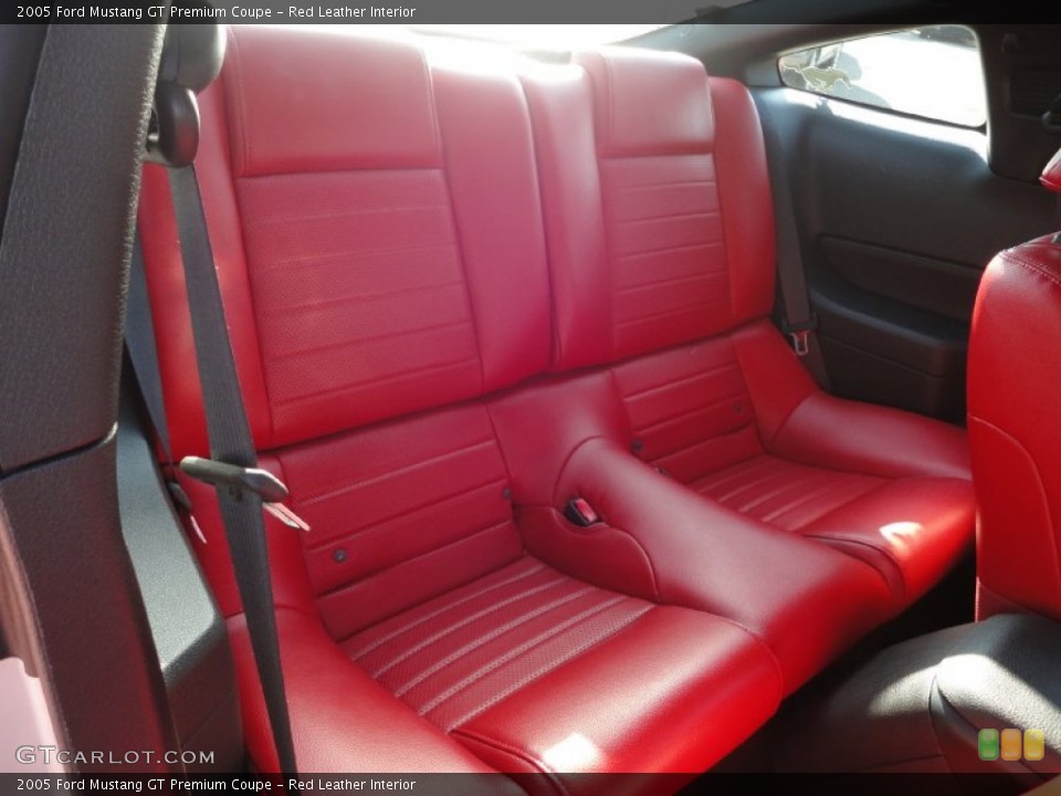 Red Leather Interior Photo for the 2005 Ford Mustang GT Premium Coupe #51241355