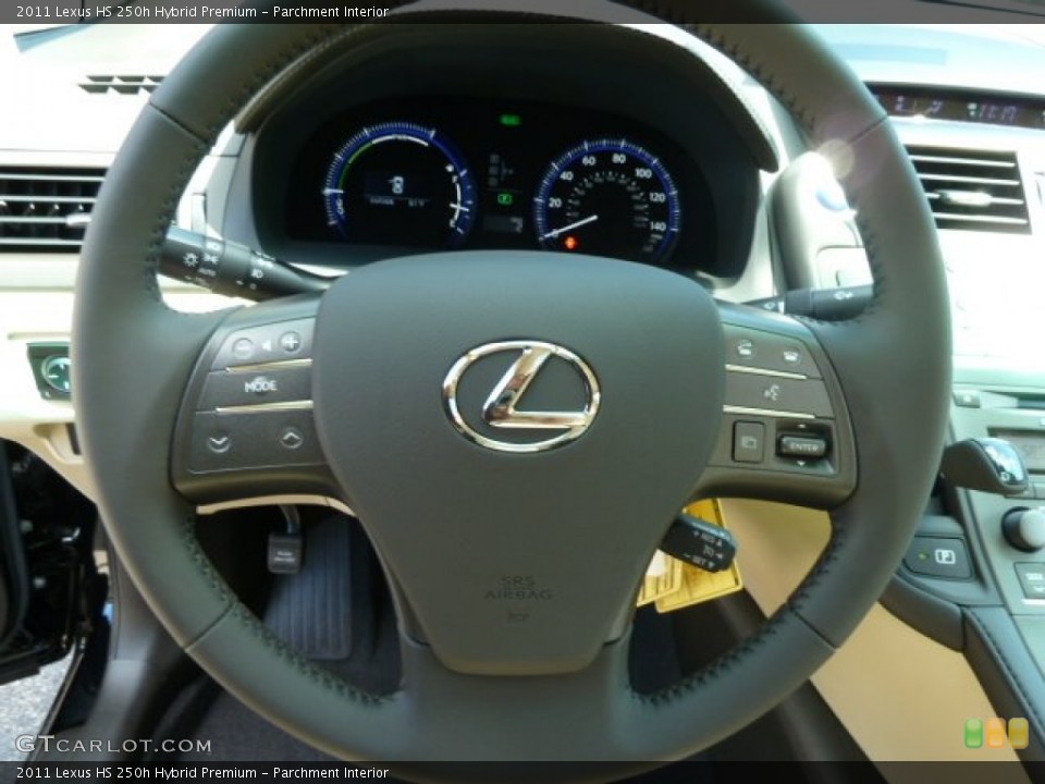 Parchment Interior Steering Wheel for the 2011 Lexus HS 250h Hybrid Premium #51244585