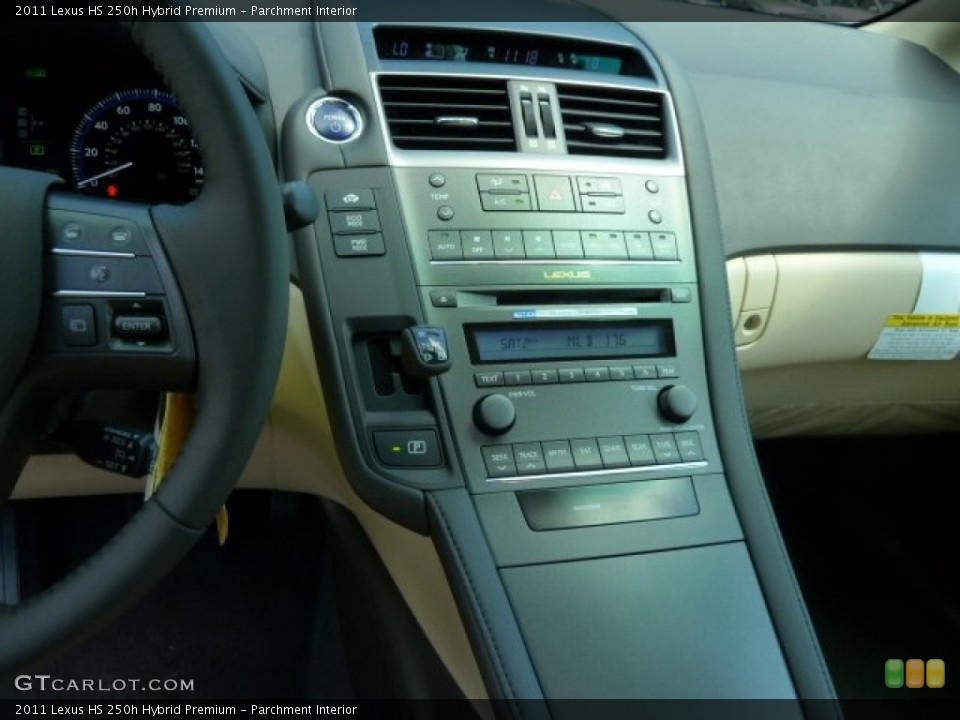 Parchment Interior Controls for the 2011 Lexus HS 250h Hybrid Premium #51244600