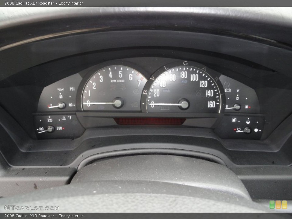 Ebony Interior Gauges for the 2008 Cadillac XLR Roadster #51244828