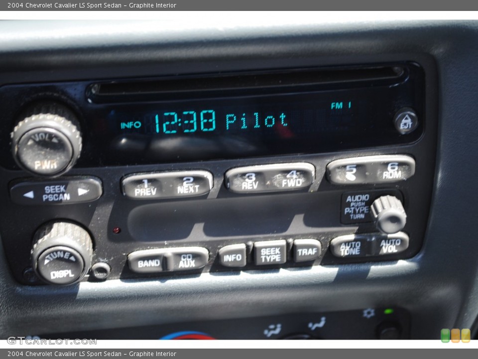 Graphite Interior Controls for the 2004 Chevrolet Cavalier LS Sport Sedan #51245167
