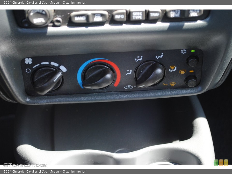 Graphite Interior Controls for the 2004 Chevrolet Cavalier LS Sport Sedan #51245182