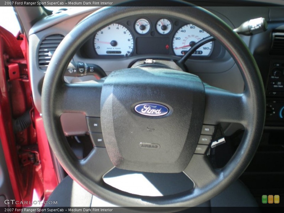 Medium Dark Flint Interior Steering Wheel for the 2007 Ford Ranger Sport SuperCab #51245669