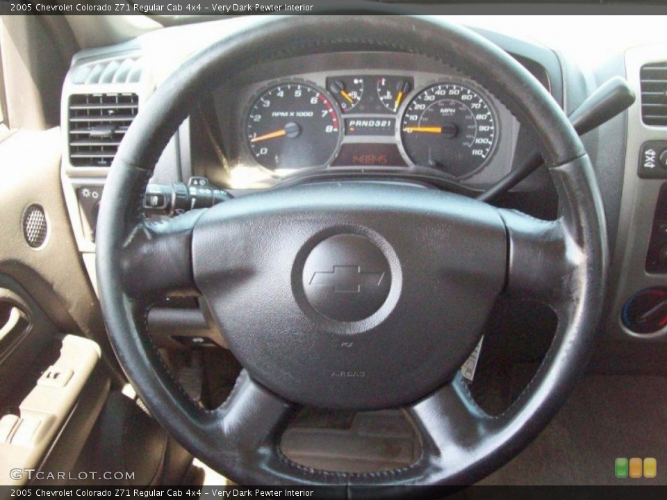Very Dark Pewter Interior Steering Wheel for the 2005 Chevrolet Colorado Z71 Regular Cab 4x4 #51245750