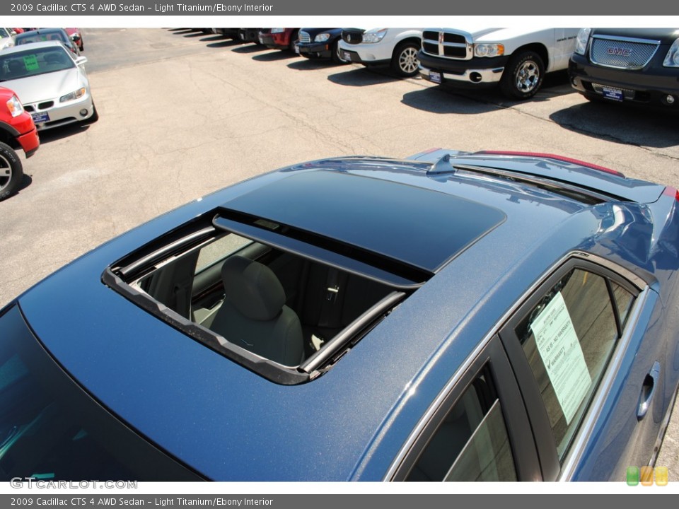 Light Titanium/Ebony Interior Sunroof for the 2009 Cadillac CTS 4 AWD Sedan #51246422