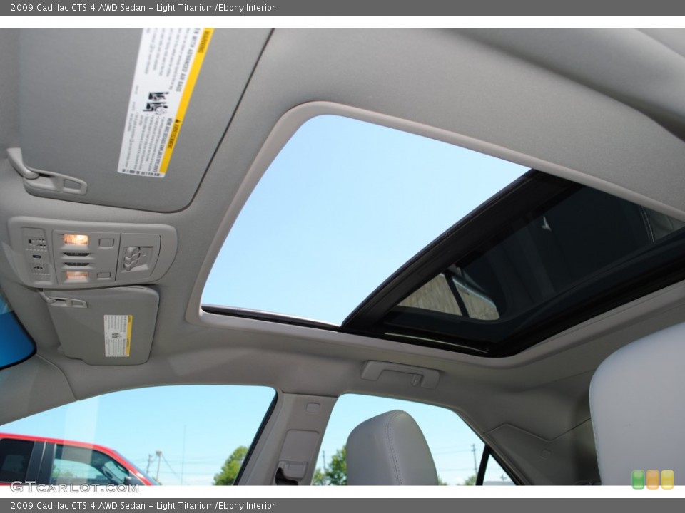 Light Titanium/Ebony Interior Sunroof for the 2009 Cadillac CTS 4 AWD Sedan #51246437