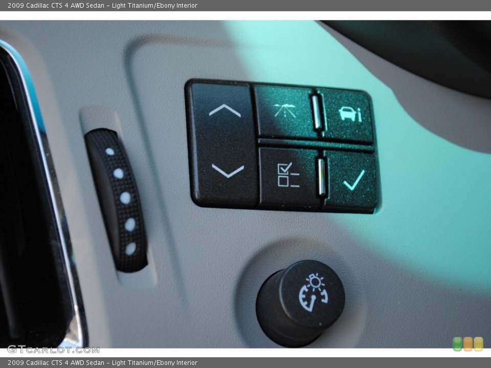 Light Titanium/Ebony Interior Controls for the 2009 Cadillac CTS 4 AWD Sedan #51246515