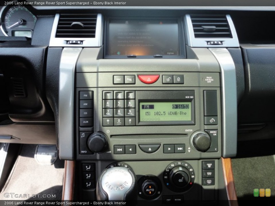 Ebony Black Interior Controls for the 2006 Land Rover Range Rover Sport Supercharged #51248012