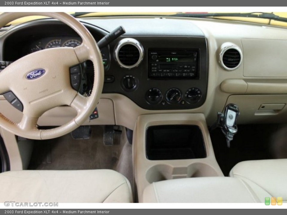 Medium Parchment Interior Dashboard for the 2003 Ford Expedition XLT 4x4 #51248090
