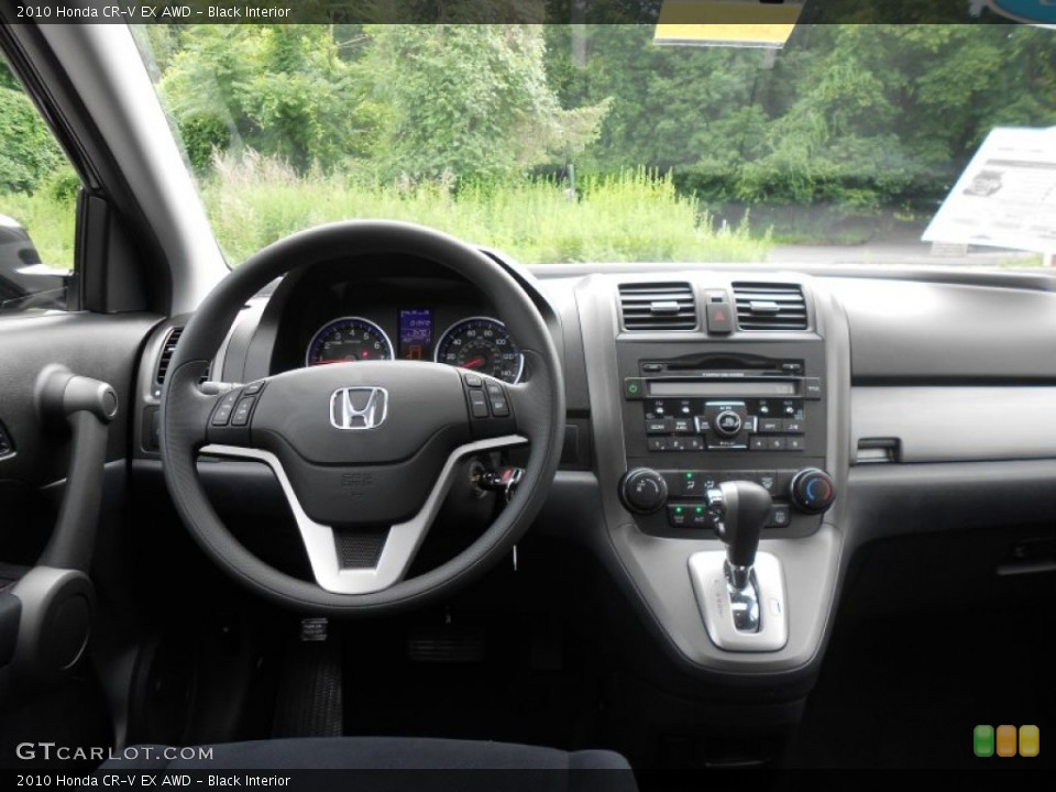 Black Interior Dashboard for the 2010 Honda CR-V EX AWD #51250562