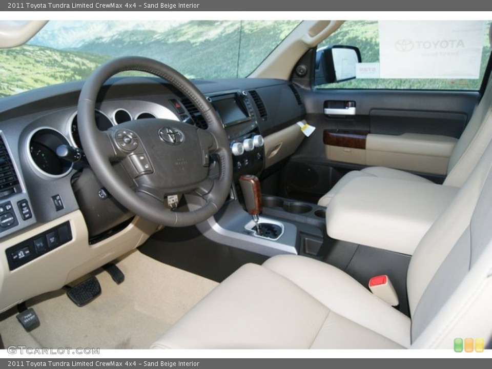Sand Beige Interior Photo for the 2011 Toyota Tundra Limited CrewMax 4x4 #51251120