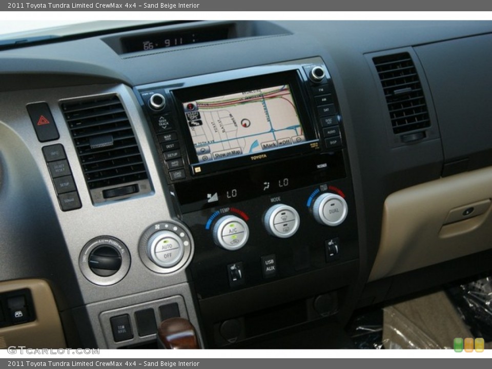 Sand Beige Interior Controls for the 2011 Toyota Tundra Limited CrewMax 4x4 #51251255