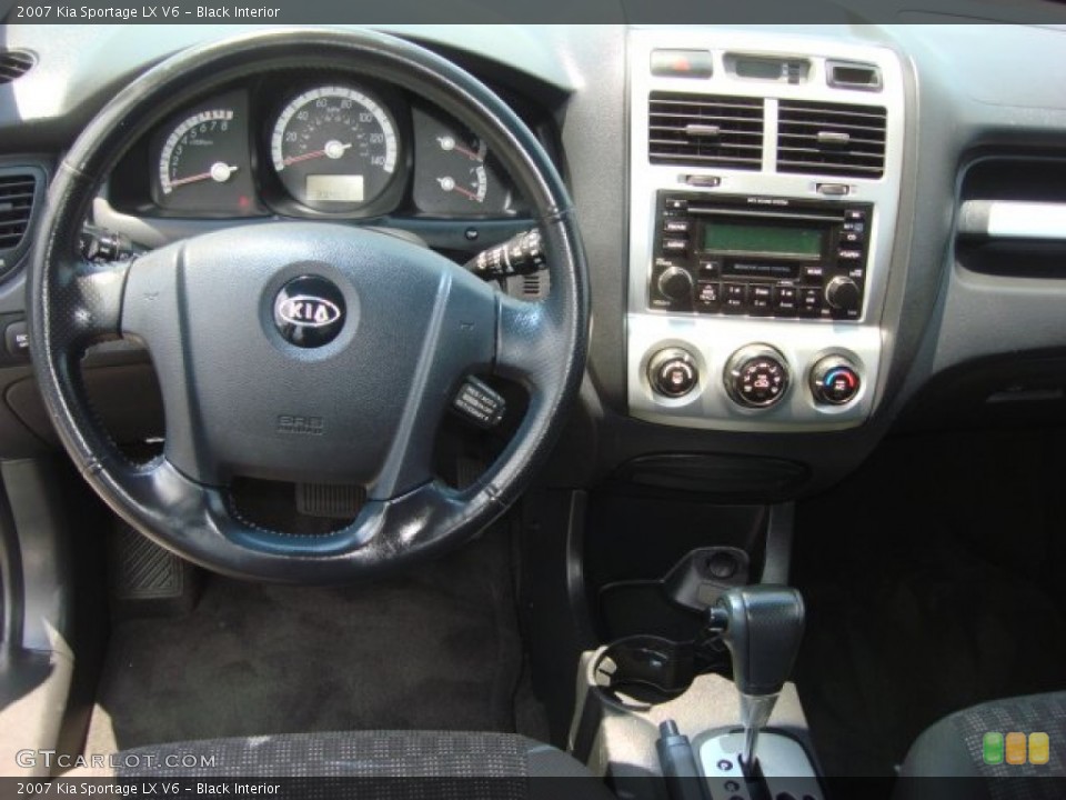 Black Interior Dashboard for the 2007 Kia Sportage LX V6 #51253514
