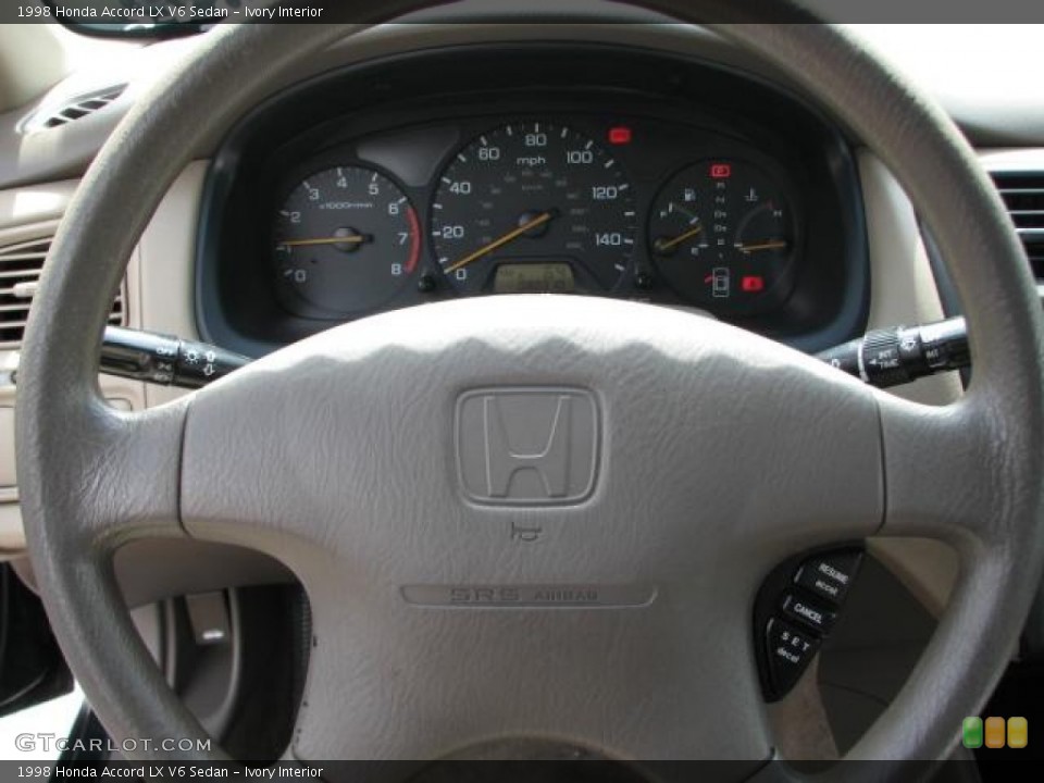 Ivory Interior Steering Wheel for the 1998 Honda Accord LX V6 Sedan #51253638
