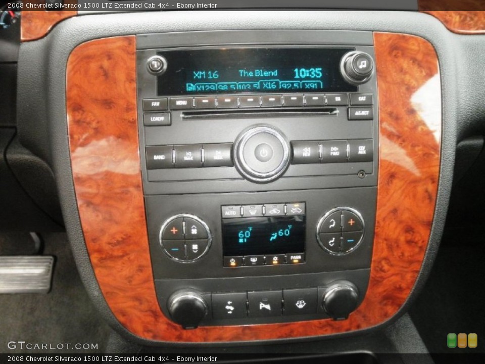 Ebony Interior Controls for the 2008 Chevrolet Silverado 1500 LTZ Extended Cab 4x4 #51254570