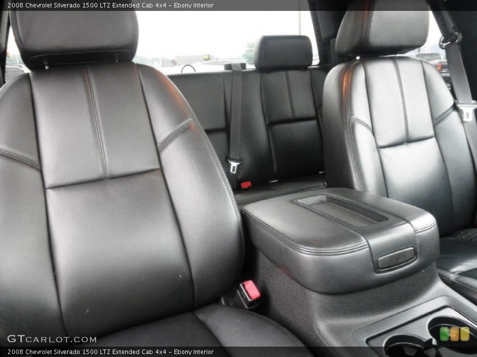 Ebony Interior Photo for the 2008 Chevrolet Silverado 1500 LTZ Extended Cab 4x4 #51254798