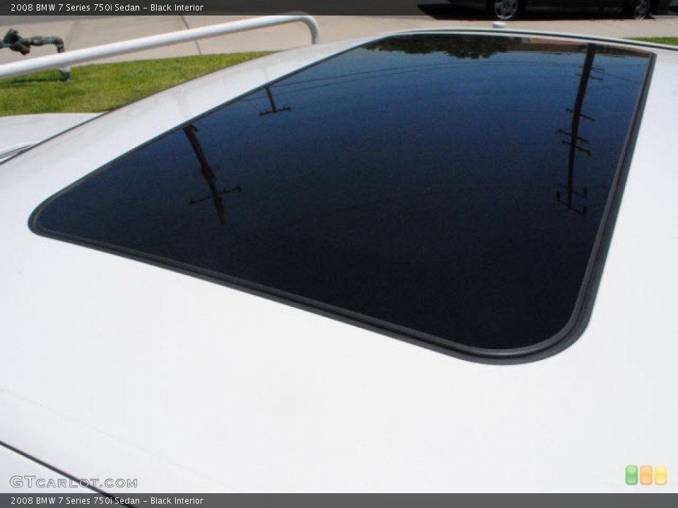 Black Interior Sunroof for the 2008 BMW 7 Series 750i Sedan #51255281