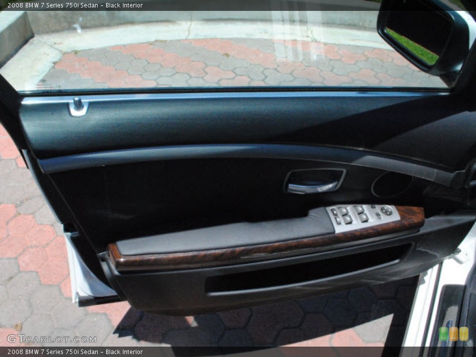 Black Interior Door Panel for the 2008 BMW 7 Series 750i Sedan #51255326